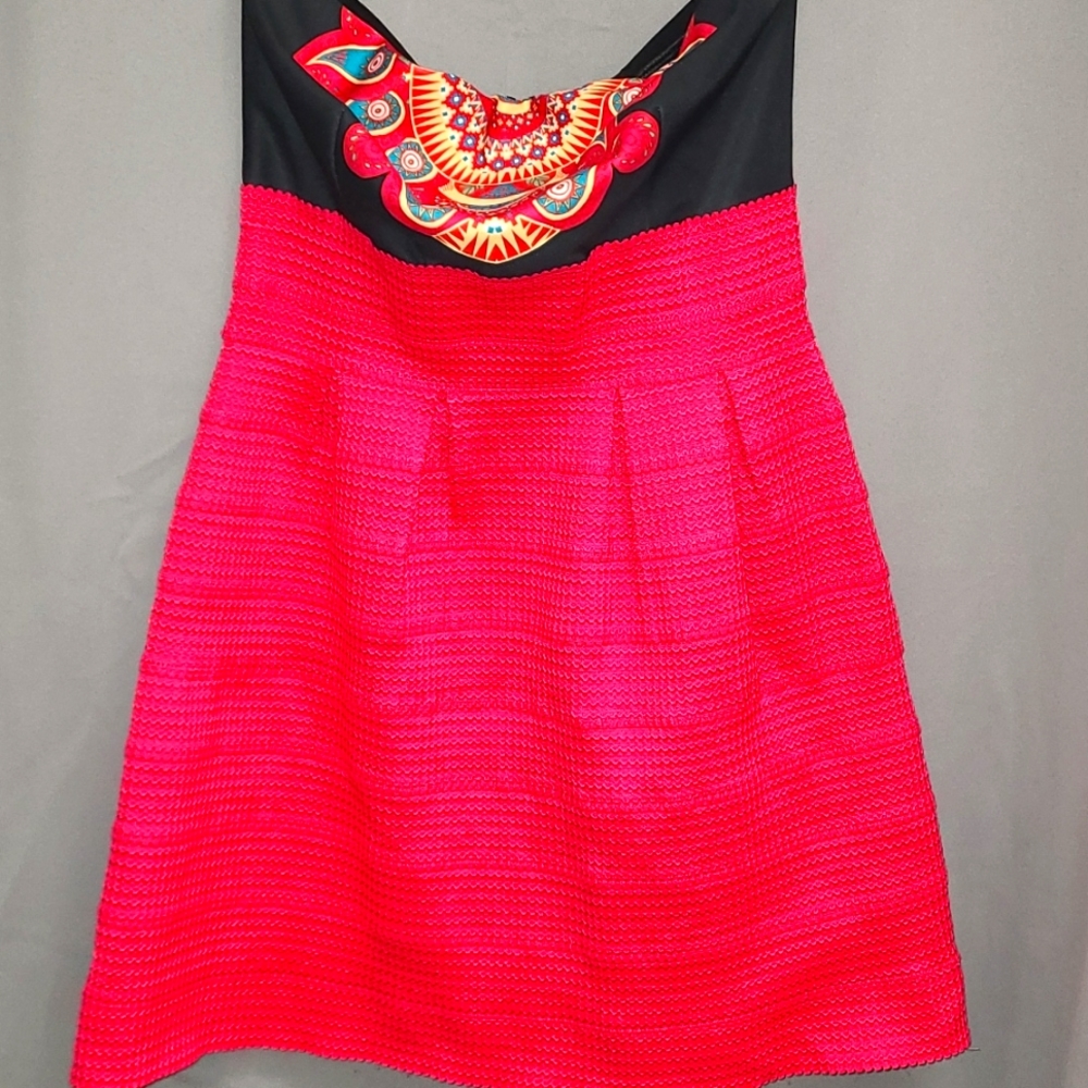 Size L New York & Company Stretch Strapless Midi Dress